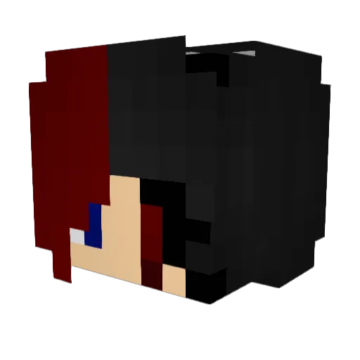 Schmoq Minecraft avatar head, 3D render