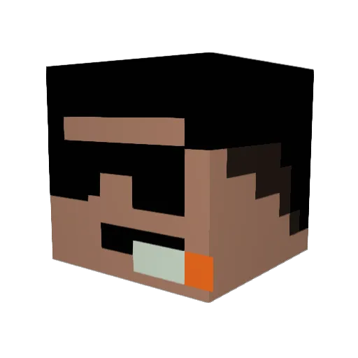 Schmug000 Minecraft avatar head, 3D render