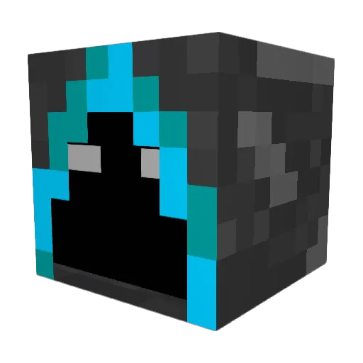 Schmukster Minecraft avatar head, 3D render