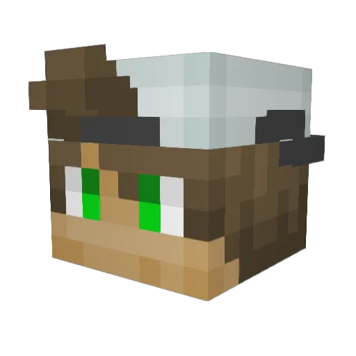 Schnaithi Minecraft avatar head, 3D render