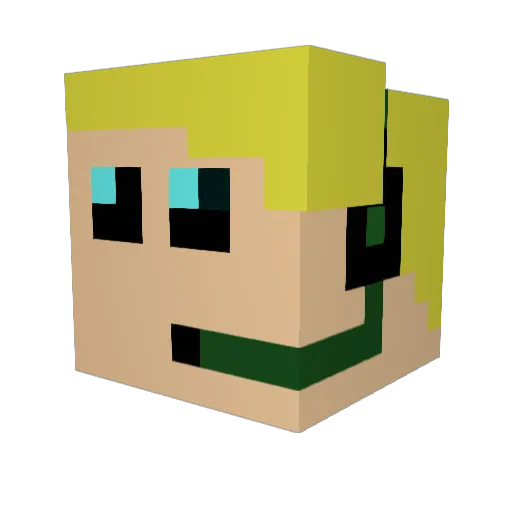 Schnecke030 Minecraft avatar head, 3D render
