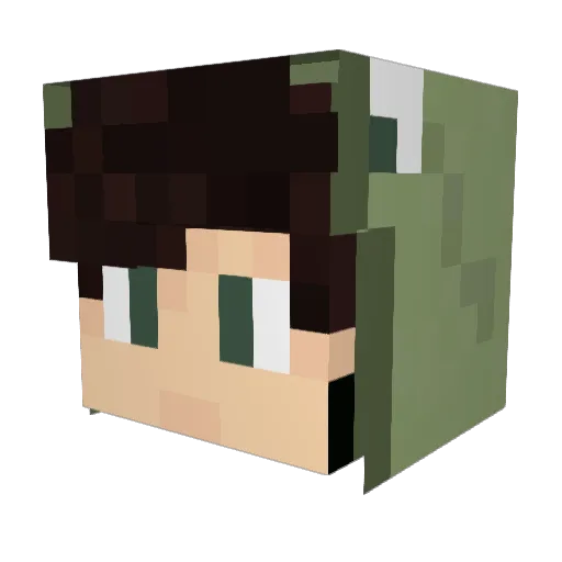 SchneckeInEcke Minecraft avatar head, 3D render