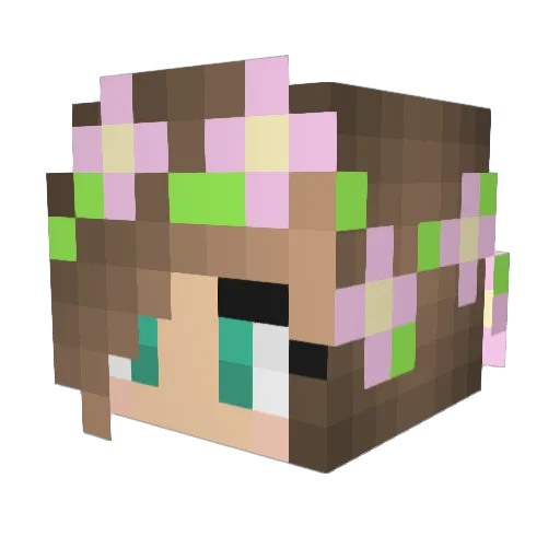 SchneckenLP Minecraft avatar head, 3D render