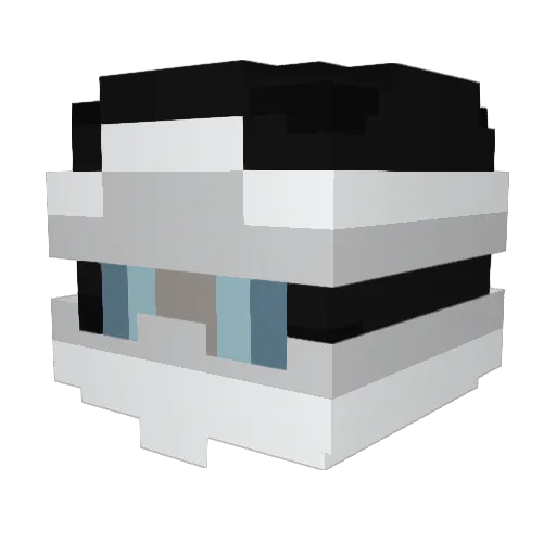 SchneeBiber Minecraft avatar head, 3D render