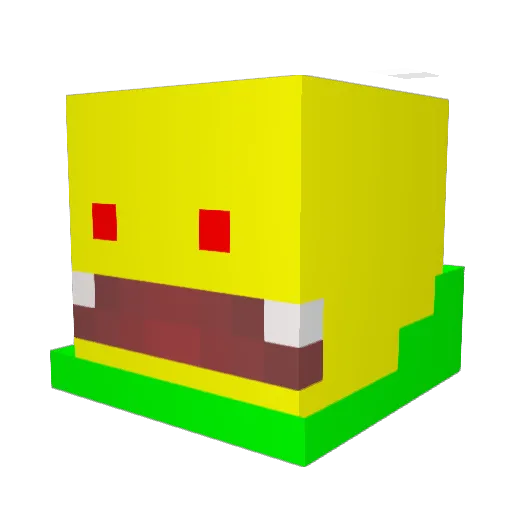 Schnee_Flocke Minecraft avatar head, 3D render