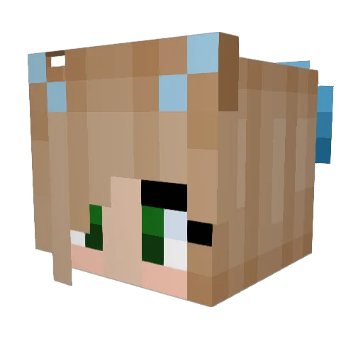Schneeeule87 Minecraft avatar head, 3D render