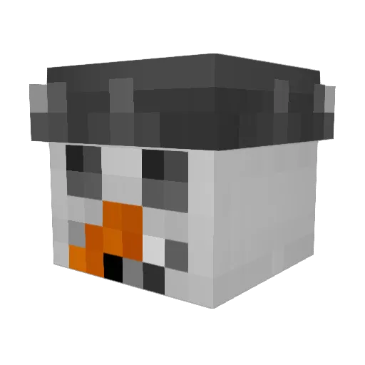 SchneemannLP Minecraft avatar head, 3D render