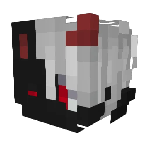 SchniPPiii Minecraft avatar head, 3D render