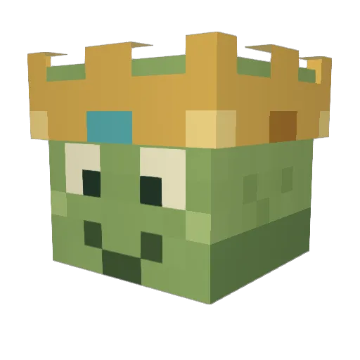 Schniecken Minecraft avatar head, 3D render