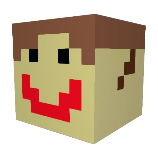 Schniff13 Minecraft avatar head, 3D render
