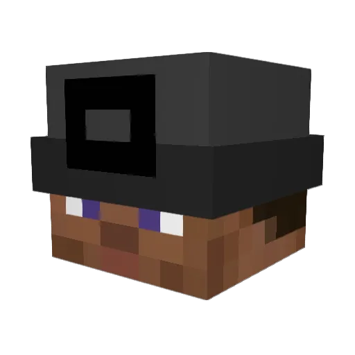 Schniggy23 Minecraft avatar head, 3D render