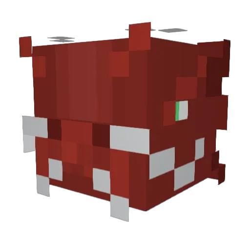 Schnitl Minecraft avatar head, 3D render