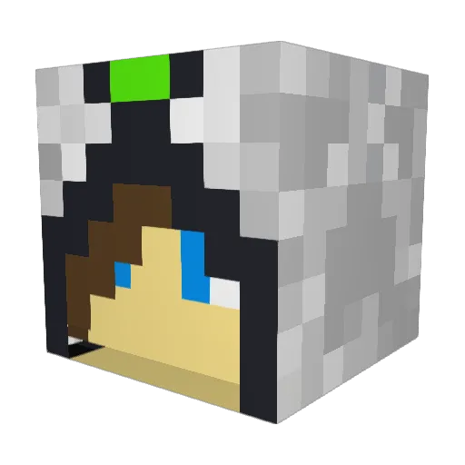Schnitzel_09 Minecraft avatar head, 3D render