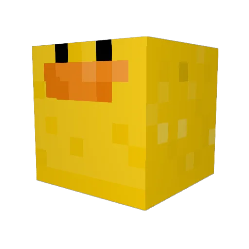Schnookel Minecraft avatar head, 3D render