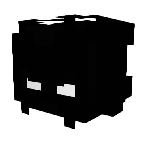 Schnupel Minecraft avatar head, 3D render
