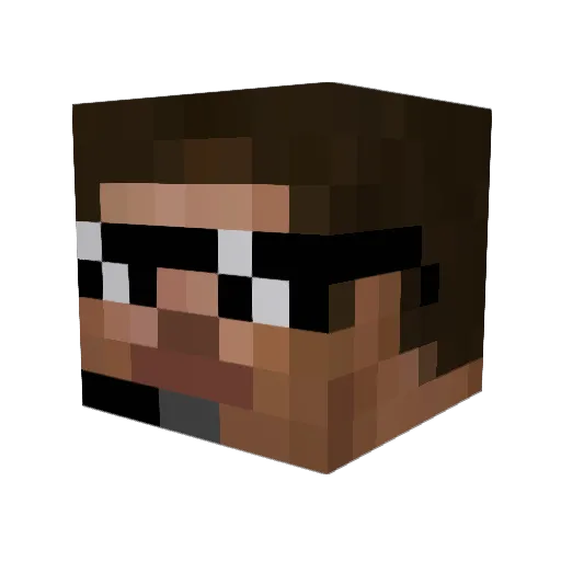Schnurrli2011 Minecraft avatar head, 3D render