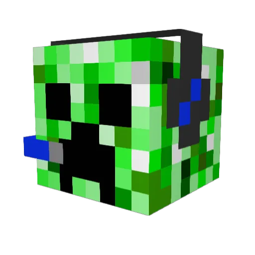 Schock90 Minecraft avatar head, 3D render