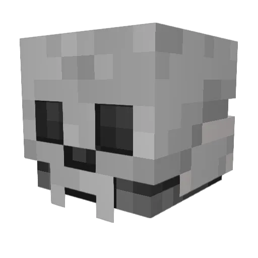 Schockh Minecraft avatar head, 3D render