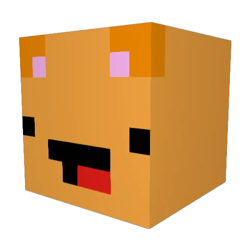 SchokiKO Minecraft avatar head, 3D render