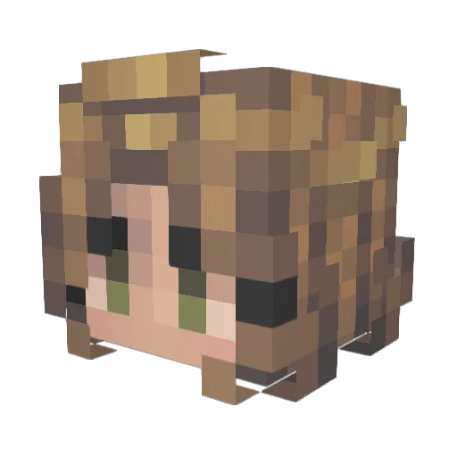Schoki_Offiziell Minecraft avatar head, 3D render