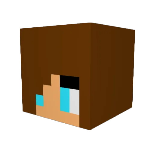 Schoko_Keksiii Minecraft avatar head, 3D render