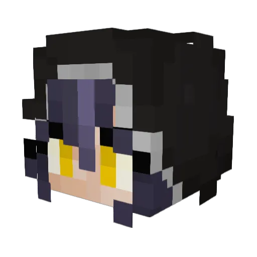 Schokoala Minecraft avatar head, 3D render