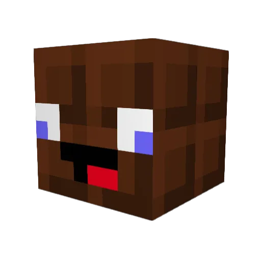 Schokolade1234 Minecraft avatar head, 3D render