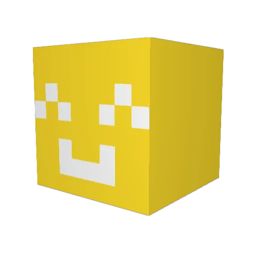 Schokowaffeln Minecraft avatar head, 3D render