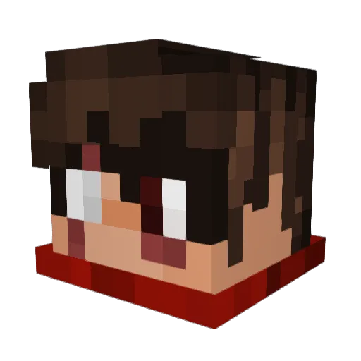 Scholdis Minecraft avatar head, 3D render