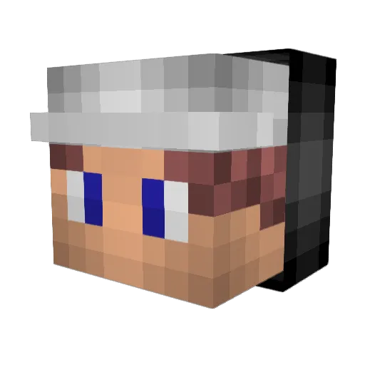 ScholleHD Minecraft avatar head, 3D render