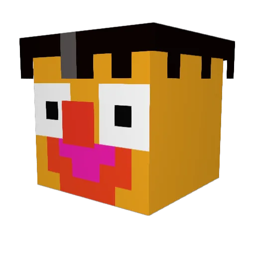 SchonWiederHigh Minecraft avatar head, 3D render