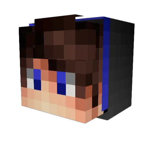 Schonez Minecraft avatar head, 3D render
