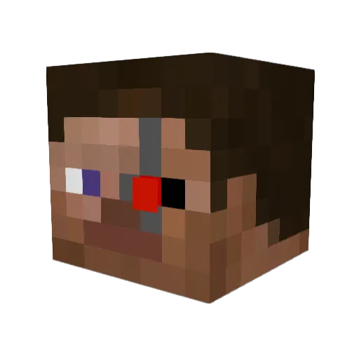 Schoolland123 Minecraft avatar head, 3D render