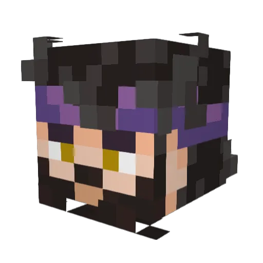 Schoootly Minecraft avatar head, 3D render