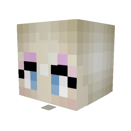 Schothansies Minecraft avatar head, 3D render