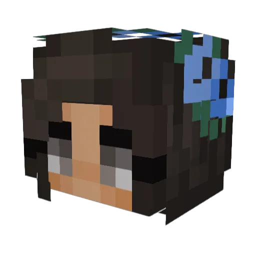 Schottiiiii Minecraft avatar head, 3D render
