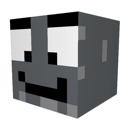 Schpalette Minecraft avatar head, 3D render