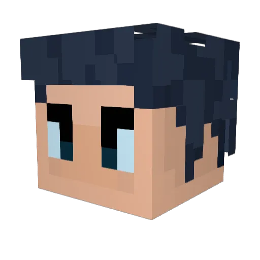 SchraderSpark Minecraft avatar head, 3D render