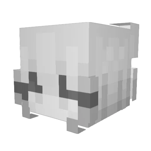 Schrammbler2 Minecraft avatar head, 3D render