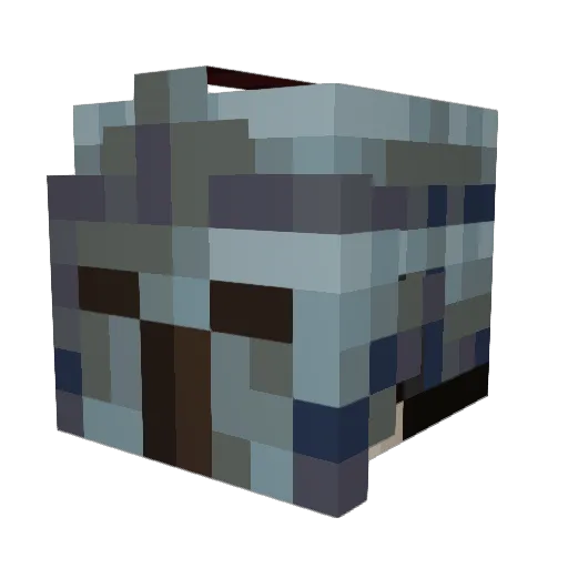 Schranzwar Minecraft avatar head, 3D render