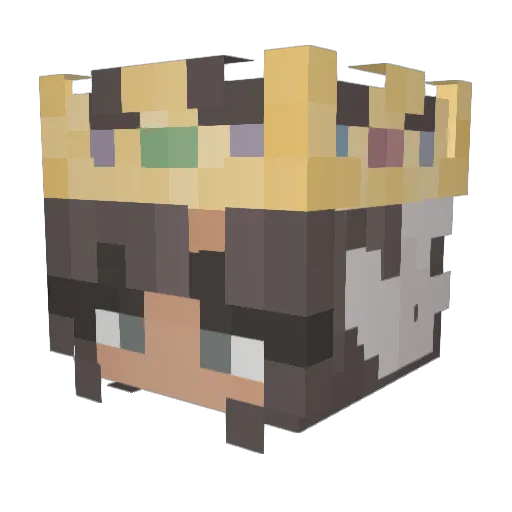 Schraubschelle Minecraft avatar head, 3D render