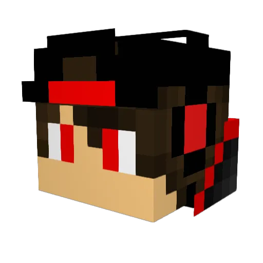 Schrecki09 Minecraft avatar head, 3D render
