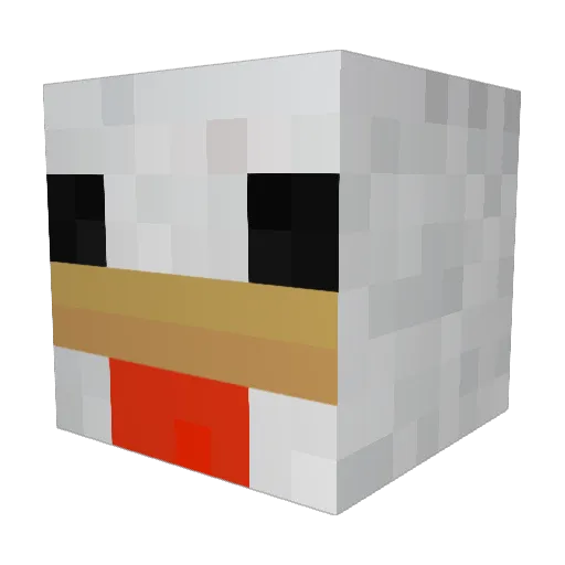 SchreiberGuy Minecraft avatar head, 3D render
