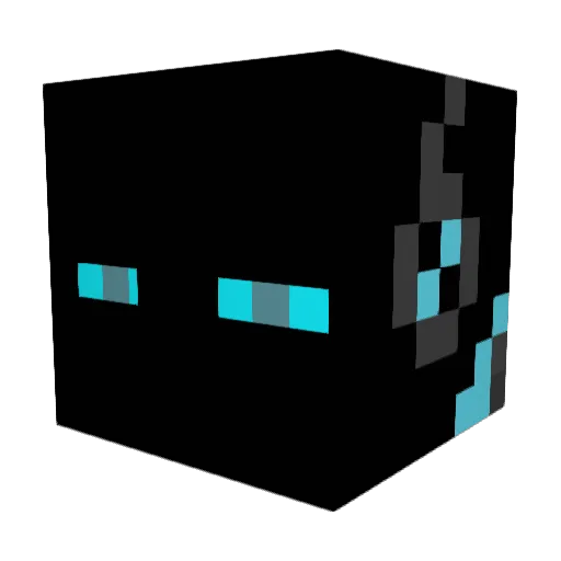 Schrobes Minecraft avatar head, 3D render