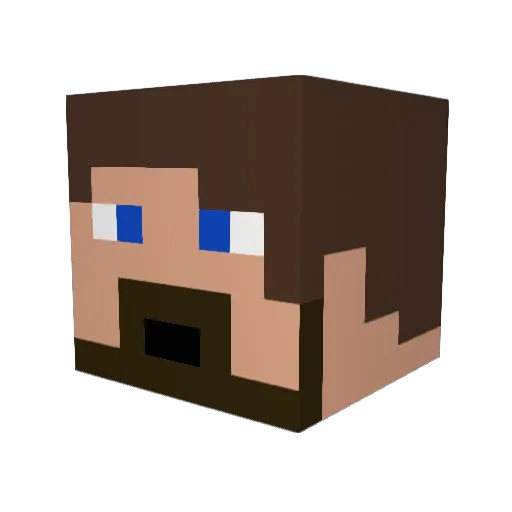 Schrupp11 Minecraft avatar head, 3D render