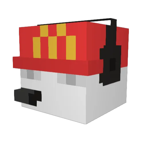 SchulAbrecher Minecraft avatar head, 3D render