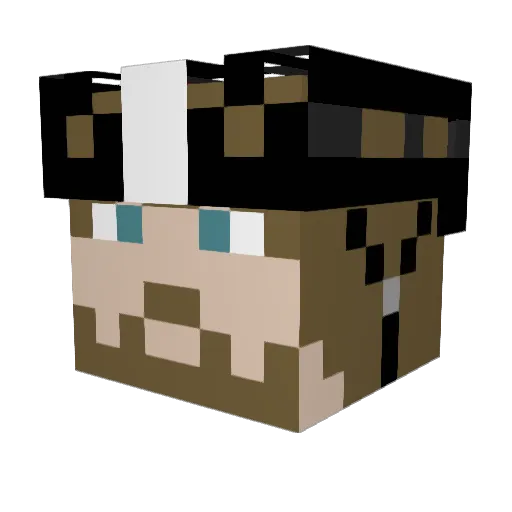 Schultz313 Minecraft avatar head, 3D render