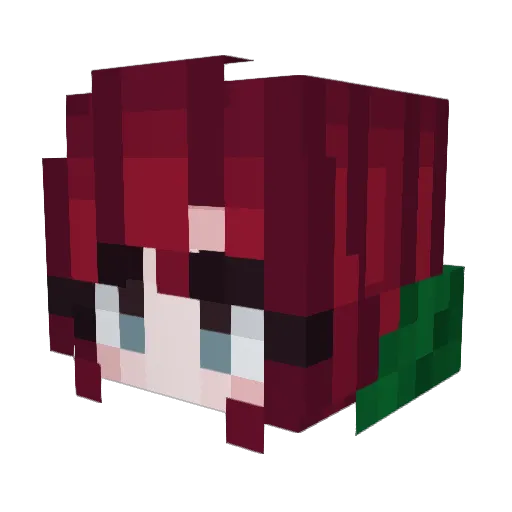 Schultziator Minecraft avatar head, 3D render