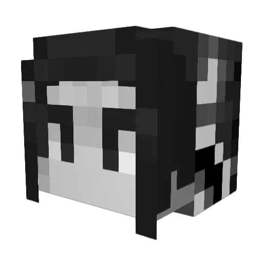 Schuty Minecraft avatar head, 3D render