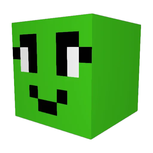 SchwaDude Minecraft avatar head, 3D render